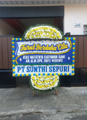 Papan Bunga Duka di Semanggi